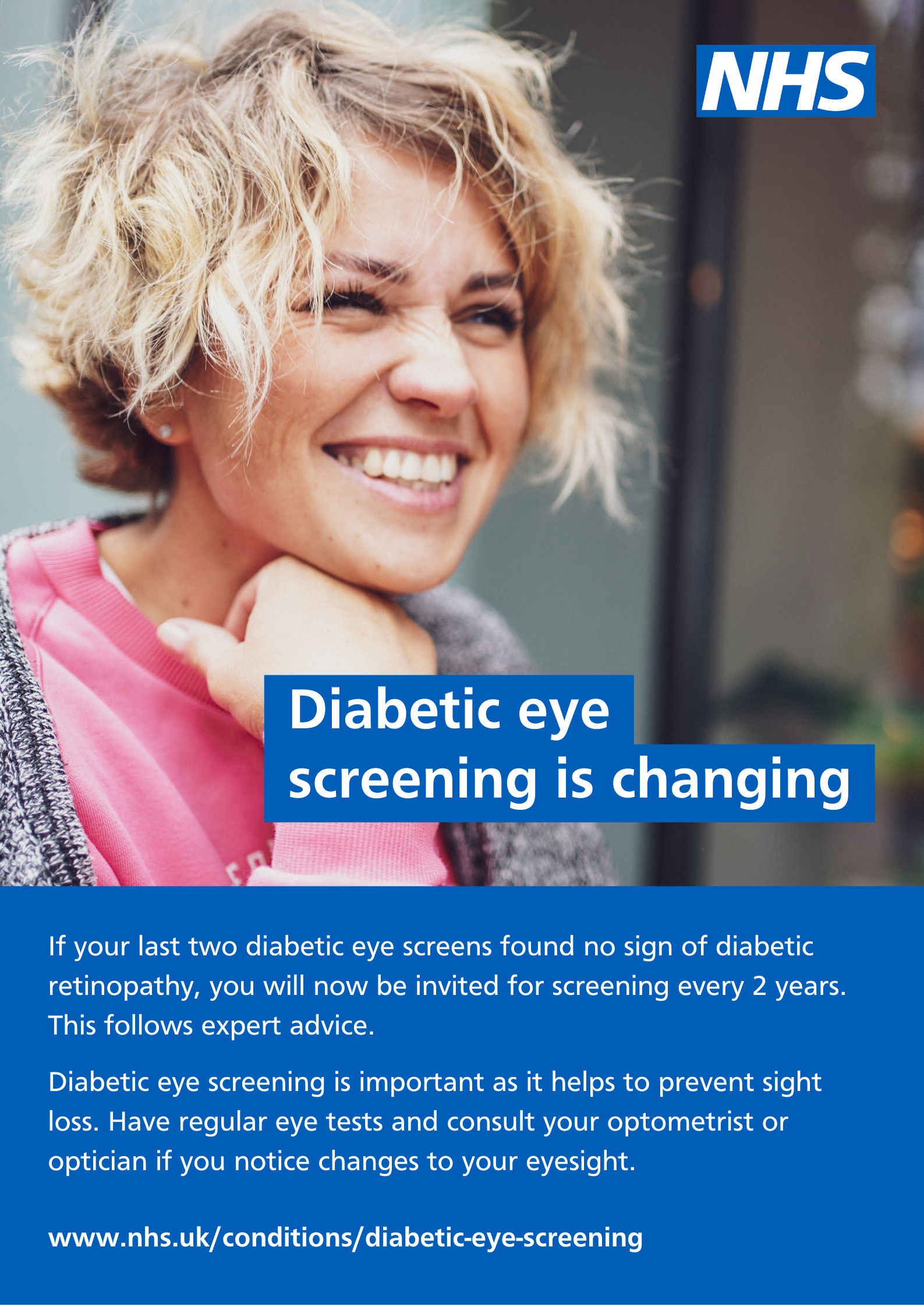 See the diabetic eye screening poster for more information