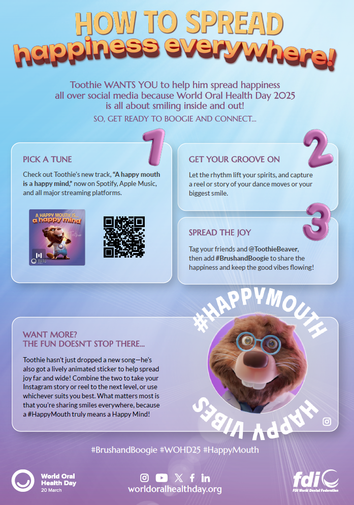 World oral health day poster
